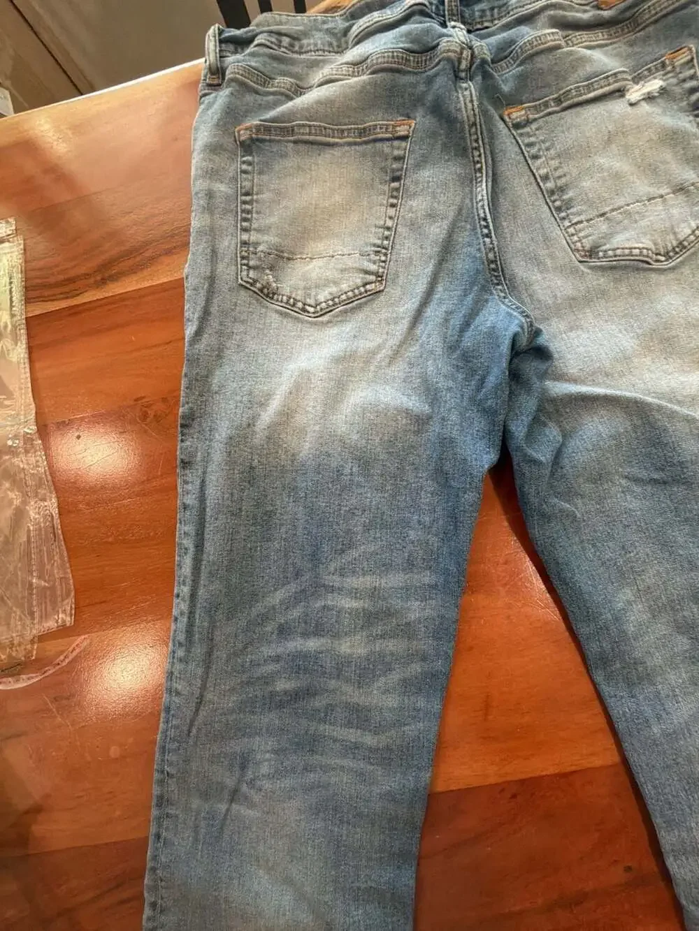 Aeropostale  Men’s Athletic Skinny Distressed Blue Jeans Size 34x34